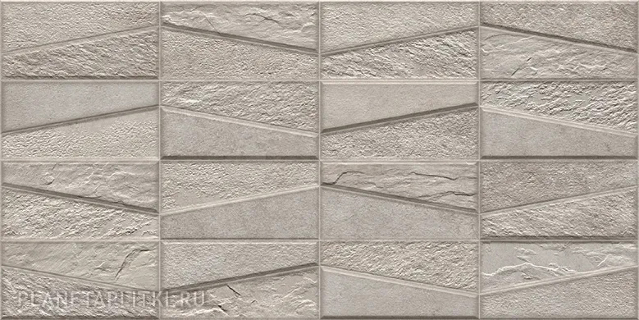 Декор 64x32 9мм Materika Tektonia Grey матовая Ibero