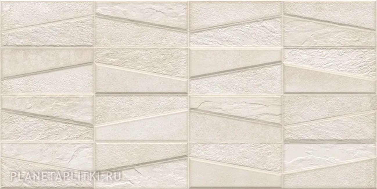Декор 64x32 9мм Materika Tektonia White матовая Ibero