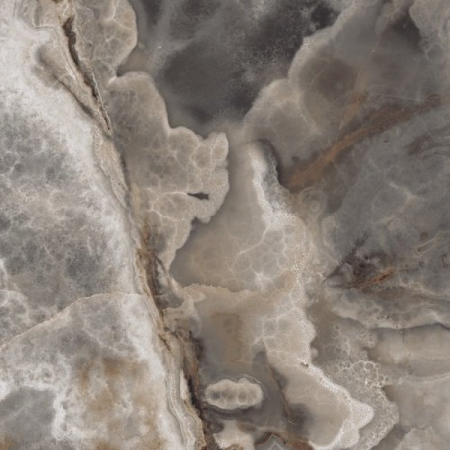 Керамический гранит OC0000008 Onyx Gun Smoke 80x80 для пола и стен high glossy Ocean Ceramic India