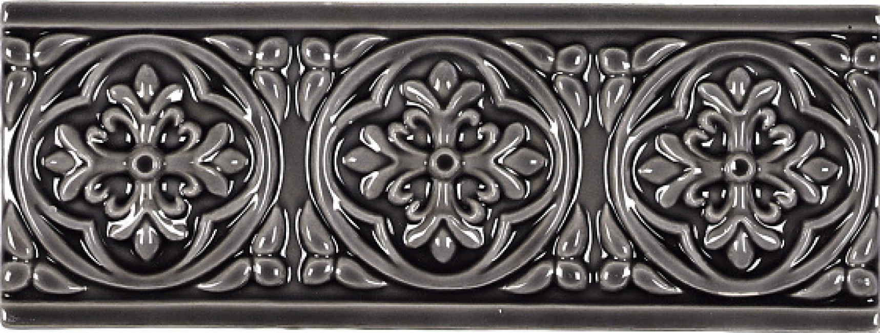 Плитка бордюр 19.8x7.5 Studio Бордюр Relieve Palm Beach Volcanico ADST4006 Adex