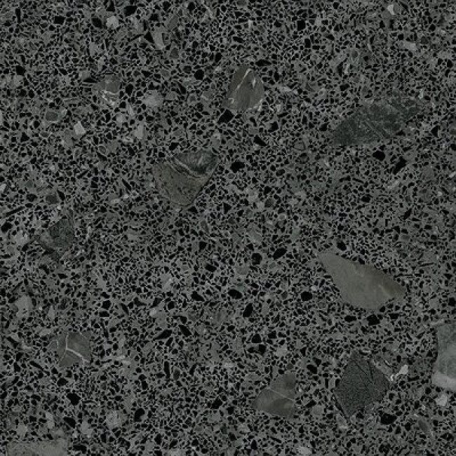 Плитка Miscela Grafito 8Ct2 матовая черный камень, терраццо 60x60 10мм Arcana