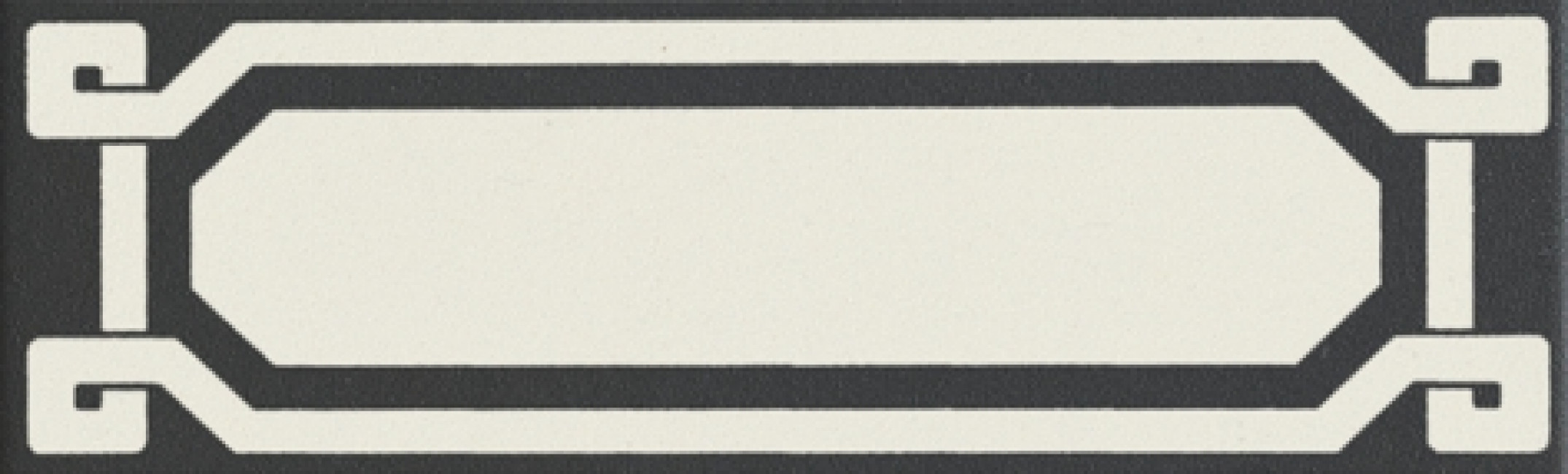 Плитка декор напольная 20x6 Old England Listello Black Dover OELDB1 Ceramiche Grazia