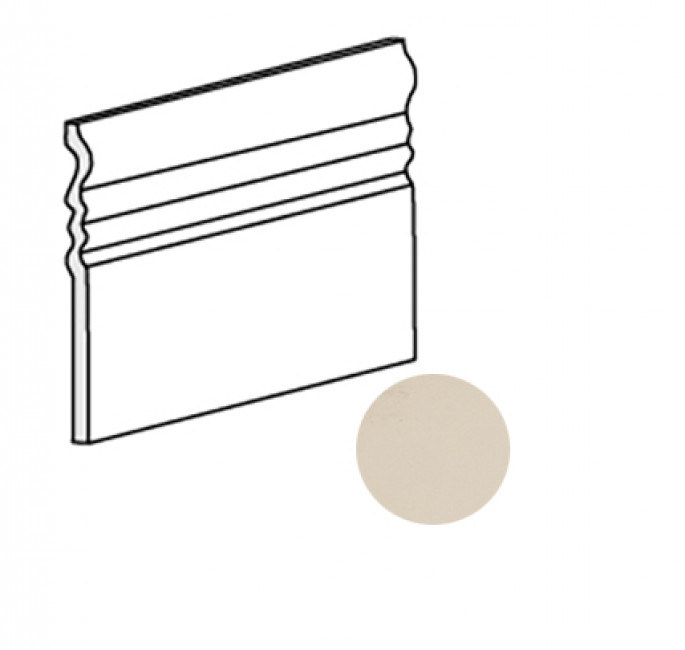 Плинтус керамический 15x15 Splendours Skirting Cream АКЦИЯ 24049 Equipe
